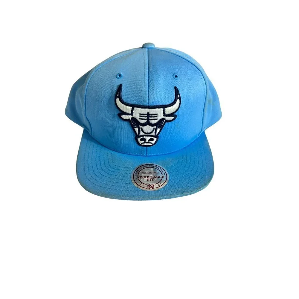 Mitchell and Ness Chicago Bulls Light Blue Cap